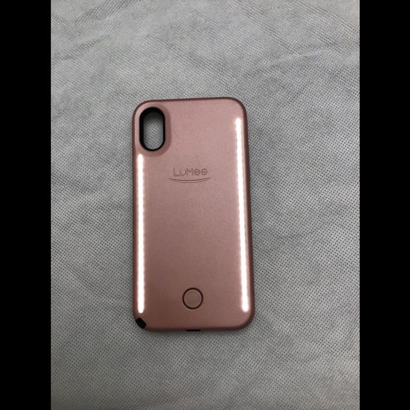 NWD $70 Lumee LED Lighted Apple iPhone X‎ Case Rose - Picture 6 of 12